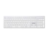 A4 Tech Fbx50C Clavier rechargeable Bluetooth + 2,4 G Fn-Mm Kb Blanc