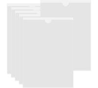 A4 Transparent Plastic Stickers-6 Self-Adhesive Card Sleeves With Opening On The Top To Protect Your Cards (Inner Size: 21 X 29.7 Cm)