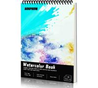 A4 Watercolour Paper Drawing Pad 240 G, 30 Sheets Of Watercolour Paper 100% Wood Pulp Spiral Watercolour Paper For Painting And Sketching