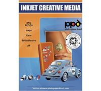 A4 x 10 Transparent Inkjet Printable Stickers Photo Quality 10 Sheets Glass Window Stickers Customisable -39-10