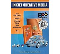 A4 x 50 Premium Semi-Transparent/Translucent Stickers,Customized,Inkjet Printing,Bottle and Jar Labels -39F-50