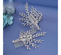 A426 Mariage Mariée Style Barrette Lettre Bandeau Strass Cristal Headpice Accessoires De Mariage pour WomenPageant Crowns-DZ061 un ensemble