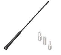 A45S Bolwins Antenne de toit de voiture 42 cm avec amplificateur, antenne radio FM/DAB pour une réception optimisée, adaptateur M4/M5/M6 inclus, compatibilité universelle avec voiture, SUV