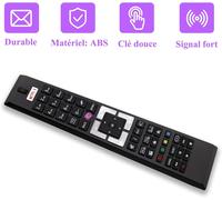 A4995 Télécommande TV pour HITACHI//TECHWOOD/Bush/TELEFUNKEN/Grandin/VESTEL/JVC/FINLUX/SALORA(RM-C3332), Aucune Configuration nécessaire (A4995)