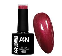 A4N Vernis à ongles gel UV Shellac - Tons rouges brillants - Très bonne couverture (n° 143, 10 ml)
