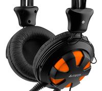 A4Tech 28-3-Auricolari HS-auriculaire avec Microphone (Binaurale Noir 3,5 mm (1/8") Fil 32 Ohmio 20-20000 Hz)