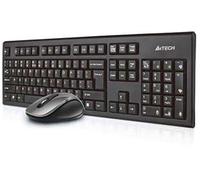 A4Tech 7100N PADLESS Wireless Desktop - Ensemble clavier et souris - sans fil - 2.4 GHz - noir