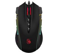 A4Tech Bloody J90S Souris de Jeu - Activée à 4 cœurs - RVB Personnalisable - 8 000 CPI / 150IPS - 6 Modes de Sniper - 2 Boutons de tir supplémentaires - Axe X/Y réglable - Bottes en métal X'Glide