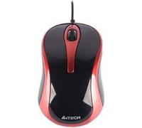 A4TECH EVO N-350-2 - Souris - optique - 3 boutons - filaire - USB - noir, rouge