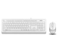 A4Tech F1010 Q USB Turc FN-Multimedia Keyboard + optique 1600 DPI Jeu de souris blanc