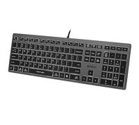 A4Tech Clavier de jeu FX60H QWERTY 12 touches multimédia 2x USB Plug & Play Rétroéclairage blanc