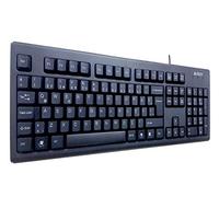 A4Tech KM-720 USB QWERTY Anglais Noir - Claviers (Standard, avec Fil, USB, QWERTY, Noir)