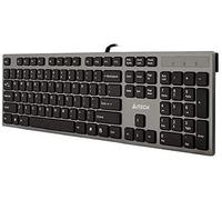 A4Tech KV-300H clavier USB QWERTY Noir, Gris - Claviers (Standard, Avec fil, USB, QWERTY, Noir, Gris)