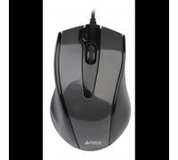 A4Tech N-500F Souris Bureau USB Type-A V-Track 1600 DPI 3 Boutons Droitier Noir/Gris - 105x67x37.5mm