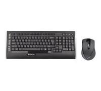 A4Tech V-Track 9300F - Ensemble clavier et souris - sans fil - 2.4 GHz - noir Noir G