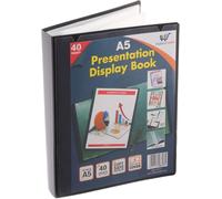 A5 40 Pocket Plastic Presentation Folder-80 Views