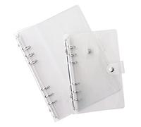 A5/A6 Classeurs à Anneaux Dossier à Feuilles Mobiles Plastique Classeurs à Anneaux A5 Couverture Classeur Pour Carnet De Notes Classeurs à Anneaux 6 Trous,Feuilles Volantes pour Bricolage, Album Photo