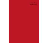 A5 Academic Diary Week To View: Red - With Notes Page To Do List & Monthly Planner From August To July Pocket Size - 12 Month Organiser For Uk: ... Education - for School, College, University.