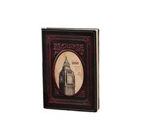 A5 - Big Ben - Page intérieure vierge - Manuels architecturaux rétro européens - Rouge vin