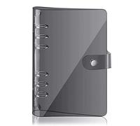 A5 Couverture de classeur à anneaux en PVC souple 6 trous Classeur à anneaux rechargeable Classeur étanche à feuilles mobiles Carnet de notes Planificateur personnel Couverture de classeur
