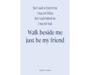 A5 Inspirational Notebook: Collage Ruled Notebook, 5.25x8 Inches, 100 Pages, Albert Camus Quote