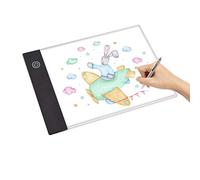A5 LED Light Pad Tracer 3 mm Ultra-mince Drawing Board Copyboard Stepless Dimming USB Powered for Artist Animation Designing Sketching Calligraphy Diamond Jewel Paint Supplies Maiju