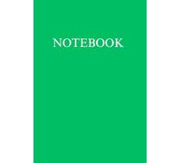 A5 Notebook 100 Lined Pages Matte Green Notepad for Office School College University Home Writing Note Taking Stationery Supplies