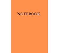 A5 Notebook 100 Lined Pages Matte Orange Notepad for Office School College University Home Writing Note Taking Stationery Supplies