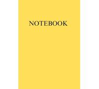 A5 Notebook 100 Lined Pages Matte Yellow Notepad for Office School College University Home Writing Note Taking Stationery Supplies