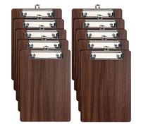 A5 Porte Blocs en Bois,10 Pièces Porte-Bloc avec Pince,Planchettes à Pince Porte-Formulaires Clipboard