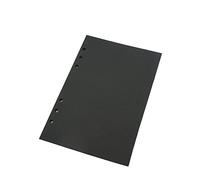 A5 recharge d'agenda, Carnet de notes rechargeable papier, 6 Recharge classeur à anneaux, Noir A5 5.59'' x 8.27'' Black.