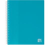 A5 School Life Index Card Holder 80 Views/40 Pockets Polypropylene Cover Turquoise Blue