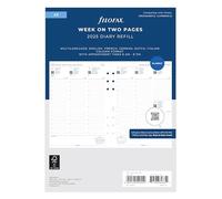 Filofax A5 – Semaine sur deux pages – 5 langues – Rendez-vous 2025