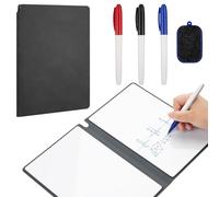 A5 Tableau Blanc Effaçable Portable, 17x24cm, Double Face Avec Stylos et Effaceur, Réutilisable Mini Pour Bureau, L'étude, Mémos etc.
