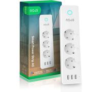 A5 Wifi Multiprise Connectée, 15A, 3 Usb, Contrôle Intelligent Compatible Avec Alexa, Google Home Et Smartthings, Domotique, Multiprise Programmable, Protection Surcharge[DYB981059]