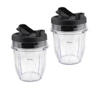 A50Q Pièces De Rechange Tasse De 12Oz Avec Kit De Couvercle, Compatible For Ninja, BL450 BL640 BL680 Accessoires De Mélangeur De Récipient De Jus De Remplacement