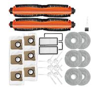 A52Q - Compatible avec les aspirateurs robots Xiaomi X20 Max/X20 Pro : brosse anti-nœuds, filtre, sac à poussière et brosse latérale de rechange.