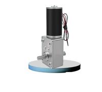 A584031ZYD Moteur électrique tubulaire 12 V 24 V réducteur à vis sans fin en métal double faible bruit grand réducteur de boîte de vitesses à angle droit (moteur, 160R50_24V)