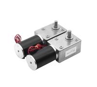 A5882-45 DC Gear Motor 12V 24V High Torque Turbine Worm self-locking low-speed Speed Regulation CW/CCW(Single shaft,24RPM_24V)