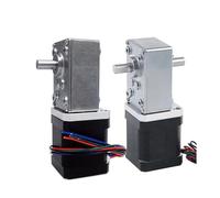A58SW-42BY Worm Gear 42 Stepper electronic starter NEMA 17 Stepper electronic starter With Turbine Gearbox Step Angle 1.8 DC Reducer electronic starter IINKUEYK(Single shaft 15mm,Gearbox Ratio 670)