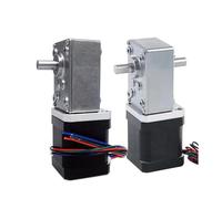 A58SW-42BY Worm Gear 42 Stepper electronic starter NEMA 17 Stepper electronic starter With Turbine Gearbox Step Angle 1.8 DC Reducer electronic starter CZAOINCU(Single shaft 15mm,Gearbox Ratio 100)