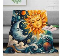 A5G2K7R9S Couverture jetée Microfibre Art céleste canapé Douceur Polaire | 60x80inchtoucher microfibre doux chaleur légère déco lit canapé impression 3D accent maison vibrant cadeau détente voyage