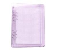 A6 / A5, 6 Löcher, farbig,Läufer Ringordner, Ordner für lose Blätter, Notizbuch, Nachfüllpackung, Bürobedarf, Ordner(Pastel Lilac,A5 Mini Set)