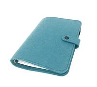 A6 / A5 6 trous feutre couverture anneau rond vue classeur dossier pour les protecteurs de feuilles en vrac (Storm Blue, A5 mini set)