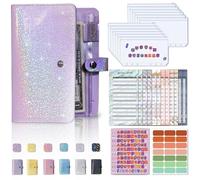 A6 Binder - Liaisants Enveloppe En Espèces, Portefeuille Du Planificateur Budgétaire | Note Carnet D'organisateurs Personnels, 12pcs Organiseurs Pochettes Fermeture À Glissière, Système Tr