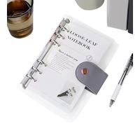 A6 Planner Binder - 13x19cm 6-Ring Planning Notebook for Task, Travel with Refillable Function, Organizer Journal for Study, Health, Cleaning, Reading, Workout, Home, Vacation, Party