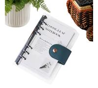 A6 Planner Binder - A6 Budget Binder, Transparent 6 Plancheurs Ring | Note de planification, bloc-notes annuel pour la santé des tâches Études de voyage nettoyage de lecture de lecture