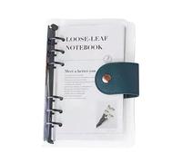 A6 Planner Binder, Transparent 6-Ring A6 Notebook, 5.12x7.48 inches Refillable Planning Organizer for Task Tracking, Study, Health, Travel, Cleaning, Reading, Workout, Home, Vacation