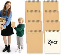 A6 Spirale Bloc-Notes, 8 Pièces Petit Point Carnet De Notes 80 Feuilles Bloc-Notes