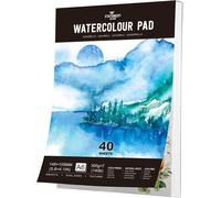 A6 Watercolour Paper, 40 Sheets 300 G Premium Double Texture Pad For Drawing And Sketching